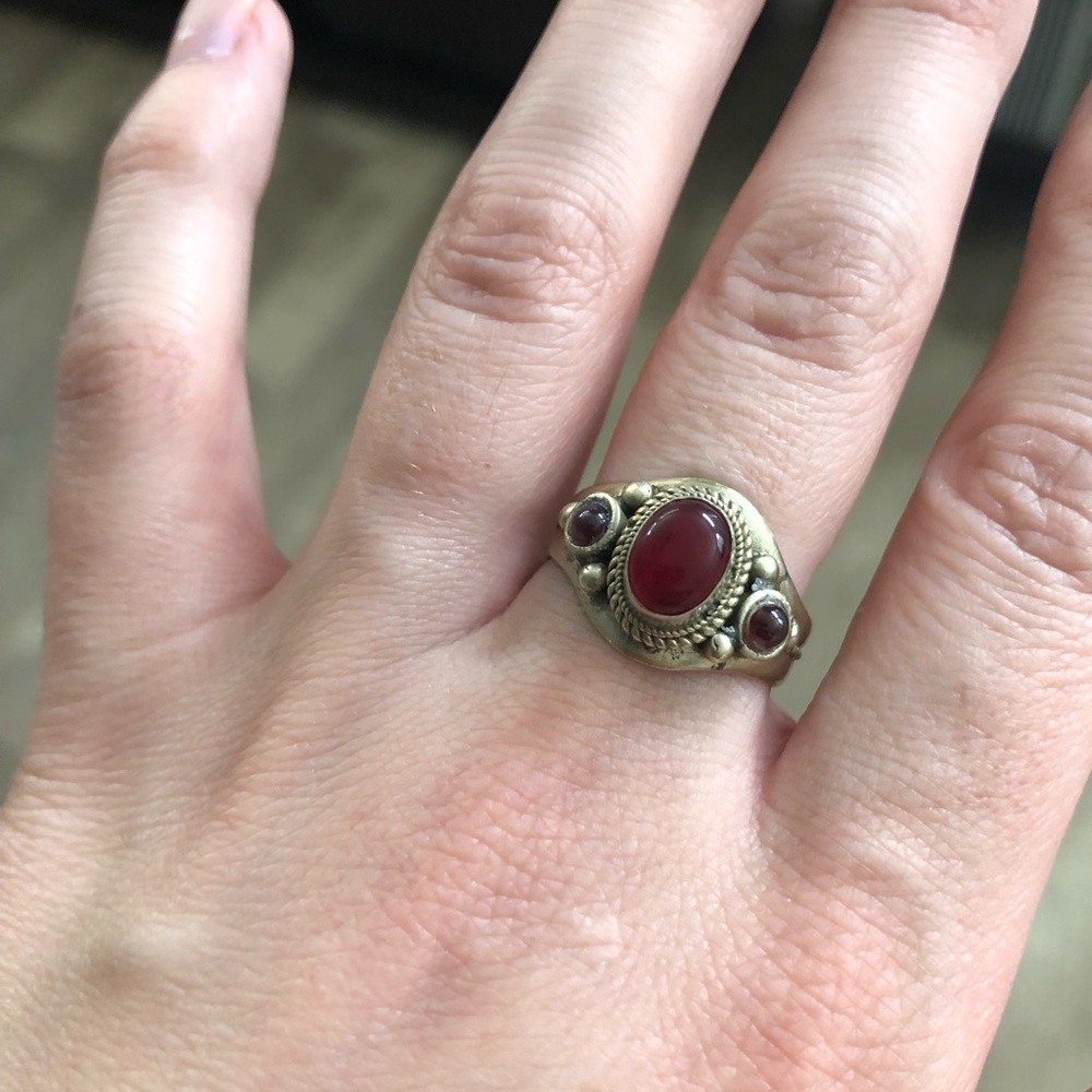 Tibetan Ring and Bracelet Set - Picture 2 of 6